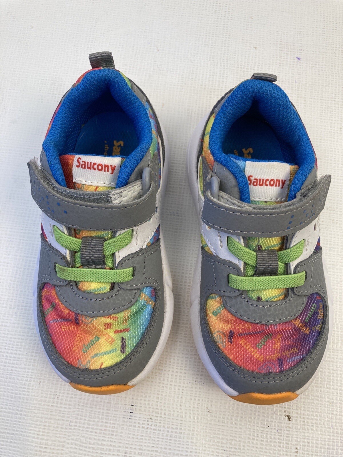 SAOLA Sneaker unisex per bambini Saucony Jazz Lite 2.0 a scelta Love taglia 7 W pulite in perfette condizioni