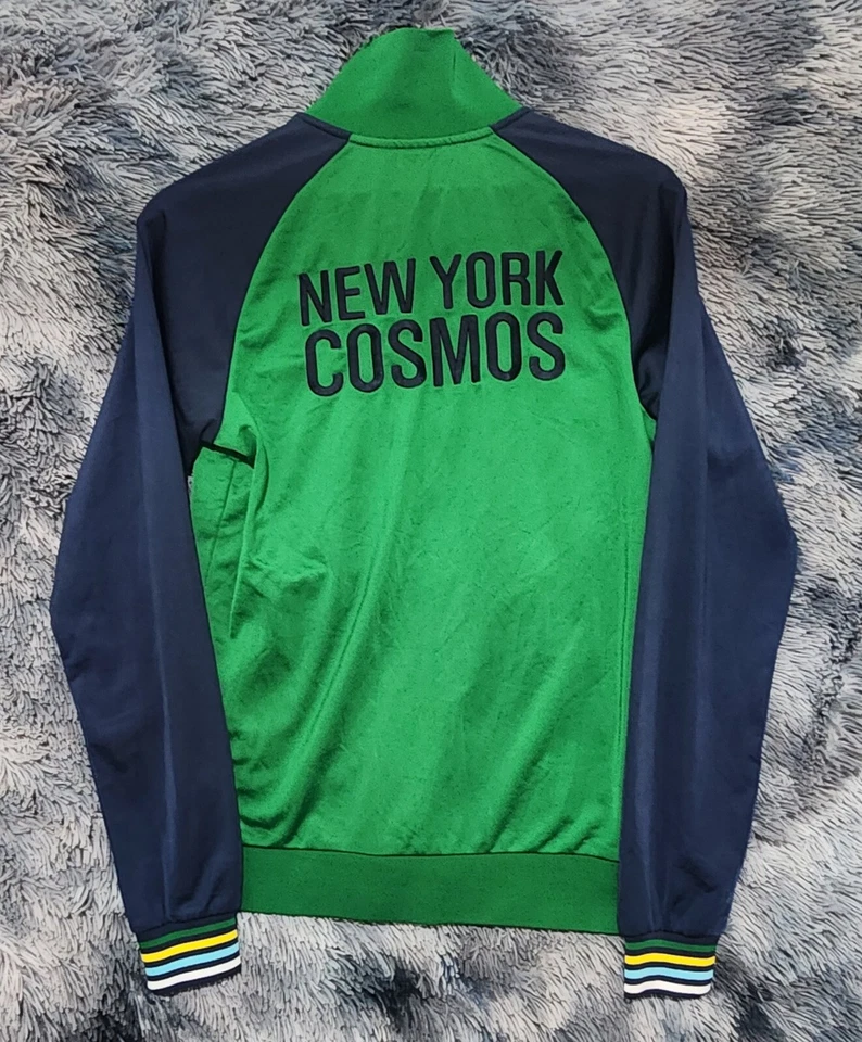 Chaqueta New York Cosmos Para Hombre Pequeña Verde Cremallera Completa Track Umbro Foto 3 de 4