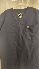 Figs Scrubs Mens Navy Set Tansen Jogger Pants S and Leon Three-Pocket Top Size M