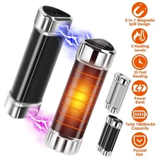 2PACK Magnetic Hand Warmer 10000mah Rechargeable Power Bank Portable Heat