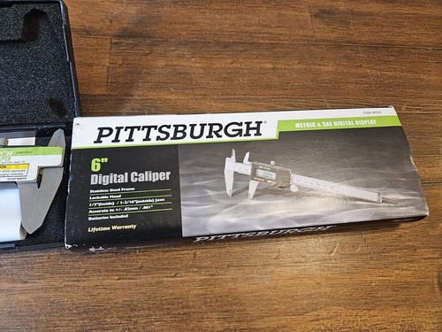 New Pittsburgh 6" Digital Caliper METRIC & SAE Digital Display - Picture 3 of 3