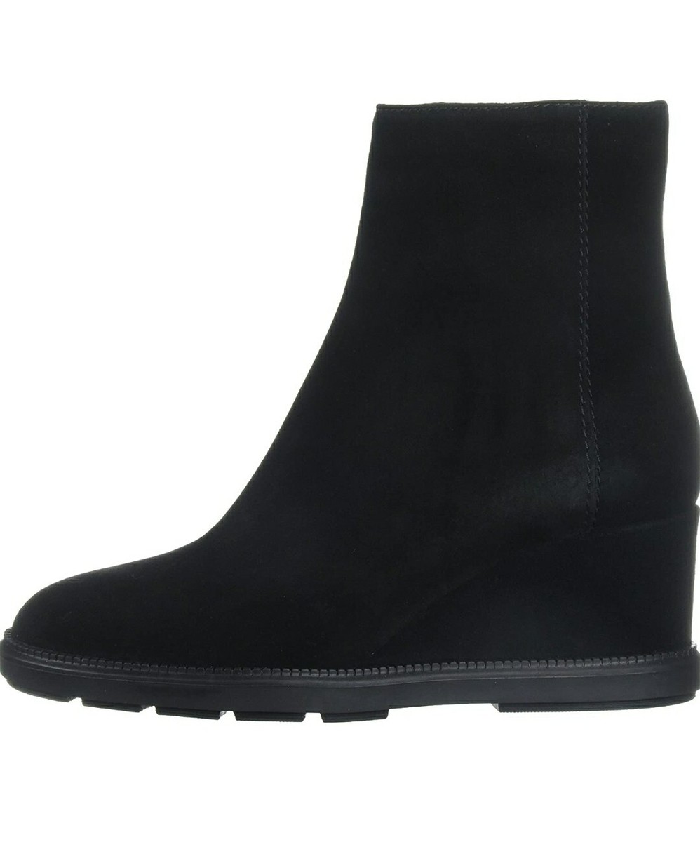 Aquatalia Calista Women's Suede Zipper Ankle Boot Black - Main Image