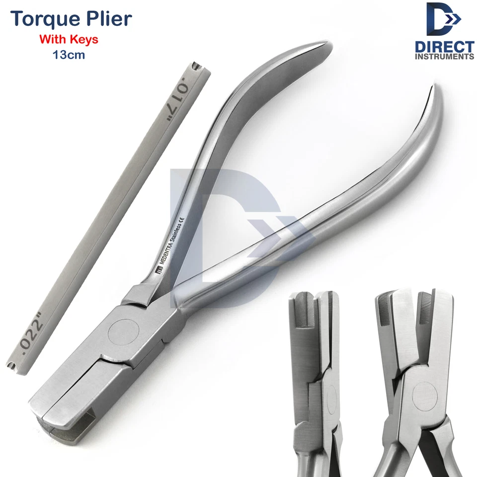 MEDENTRA Dental Orthodontic Torque Plier With Keys Torquing Bending Archwire Placement