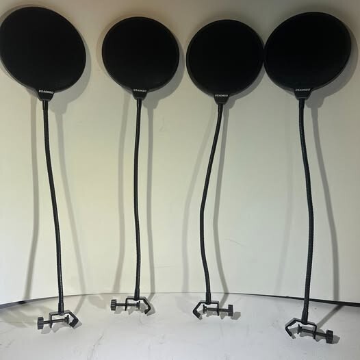 Aokeo Microphone Pop Filter Mask Shield Lot (4 Pieces)