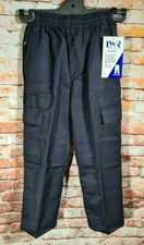 BNWT Boys Sz 4 LW Reid Navy Elastic Waist Cargo Side Pocket School Pants