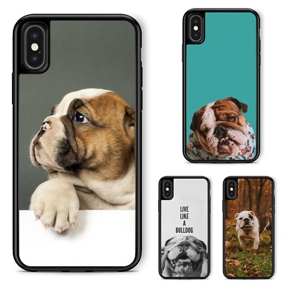 Hard TPU Case United Kingdom bulldog puppy For Apple iPhone SE 11 12 13 14 15 16