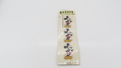 Vintage (1950s) Bondex Hot Iron Appiliques Disney Mickey Mouse in Package