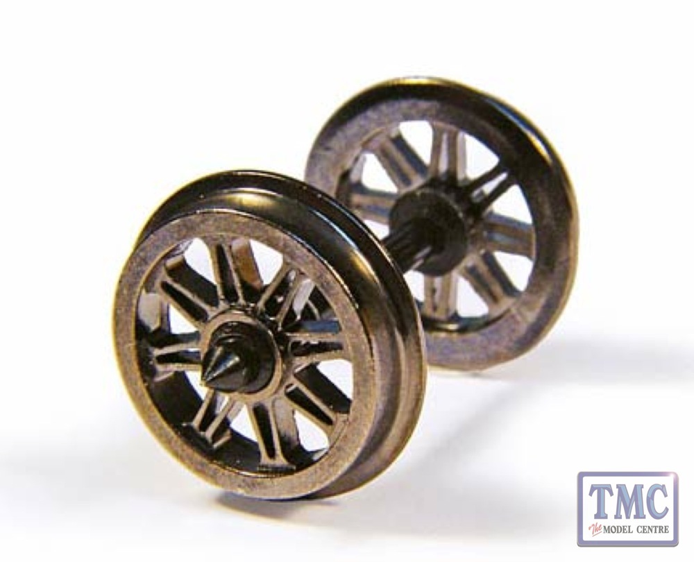 36-028 Bachmann OO/HO Gauge Metal Split Spoked Wagon Wheels (x10)