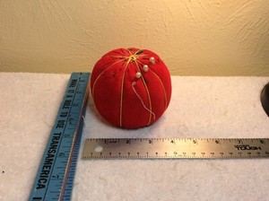 Large Sewing Pin Cushion with some pins