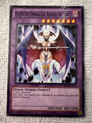 Yu-Gi-Oh! TCG D/D/D Oracle King d'Arc SP17-EN040 1st edition star foil lite play