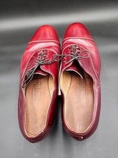 Allen Edmonds Mens "Park Avenue" Cap Toe Shoes Size 11C Bourdeaux Leather HTF