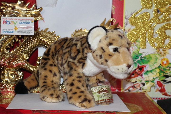WEBKINZ SIGNATURE ENDANGERED SPOTTED JAGUAR-COMES WITH SEALED CODE