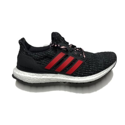 Adidas Ultraboost 4.0 Core Black Scarlet Grey Primeknit Running Shoes F35231 New