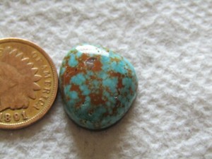 Cumpas Turquoise 11 carat Cabochon Blue Cab Water Web