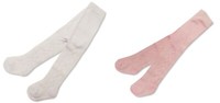 Nursery Time Baby Girl Tights Pink White 0/3 Months