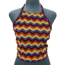 Target Pride 2023 Machine Knit Rainbow Halter Top Multiple Sizes