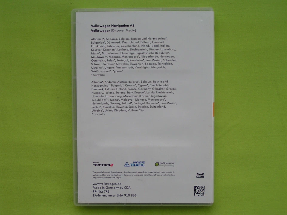 SD KARTE NAVIGATION AS EUROPA 1 2019 V9 VW DISCOVER MEDIA 2 PASSAT TIGUAN TOURAN - Bild 2 von 4