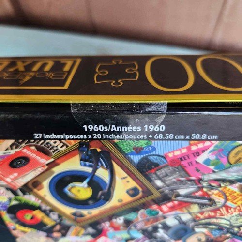 Rompecabezas nostálgico del Big Ben de lujo década de 1960 1000 piezas carteles de vinilo cardinales NUEVO - Imagen 6 de 7