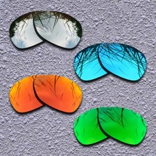 Silver Blue Red Green Replacement Lenses For-Oakley Feedback OO4079 Polarized