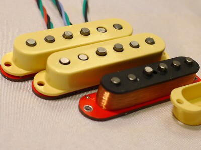 New Sets of 3 , Alnico 5 Single Coil Vintage Hot 50 Pickups For EMG Size Routing