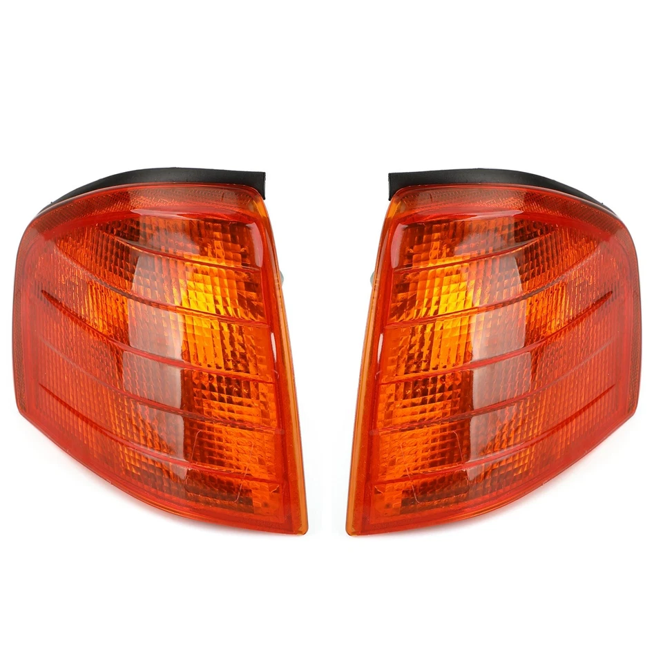 Par de luces de esquina luces de señal de giro para Mercedes Benz Clase C W202 1994-2000 Foto 3 de 4