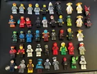 LEGO MINIFIGURE LOT: Ninjago, Marvel, DC, Star Wars. Lot of 46 used/retired.