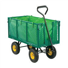 KCT EXTRA LARGE HEAVY DUTY TRAILER MULTUPURPOSE TROLLEY PULL CART WITH LINER