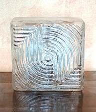 Prisma Wall Lamp Glass, Class I, 80s, Made In Italy