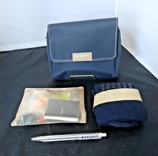 Vtg Delta Airlines First Class Amenity Toiletry Kit NOS Socks Pen Earplugs etc