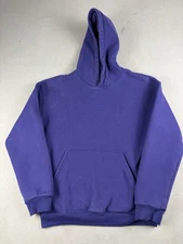 Comfrt Hoodie Mens Medium Blue Fleece Pullover Oversized Unisex Sweatshirt