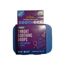 Eez Co. Sootheez Organic Throat Soothing Drops – Birthday Cake – 14ct