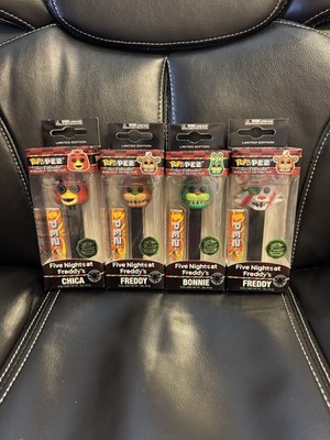 Funko Pop Pez Five Nights at Freddy's Holiday Set of 4, Error on Foxy, BRAND NEW
