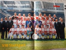 Poster/Bilder aus dem Kicker vom VfB Stuttgart-Deutscher Fußballmeister 1992