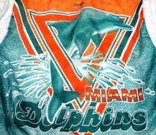 MIAMI DOLPHINS - Vintage Chalk Line Snap Button Jacket - Size 18/20 Youth XL