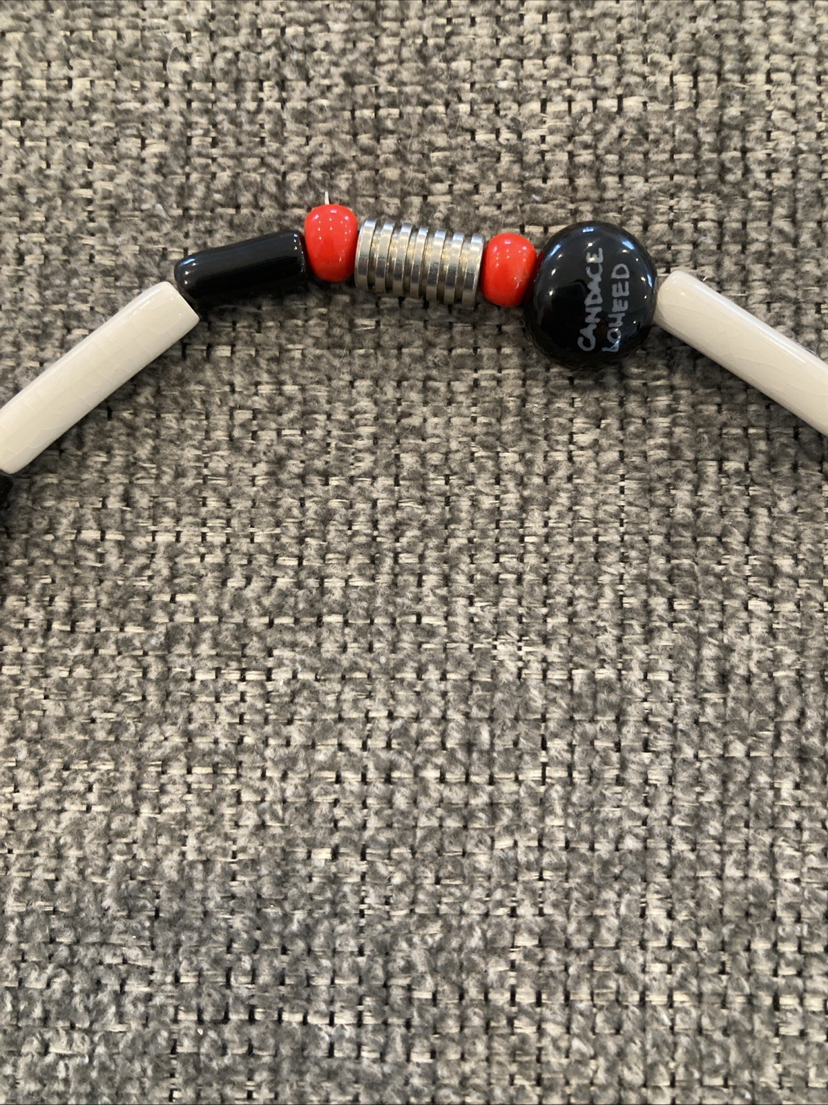 Ruby Z Candace Loheed Red Heart Statement Necklac… - image 11