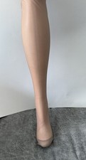 Vintage Style Seamless Reinforced Heel And Toe Flat Knit Stockings