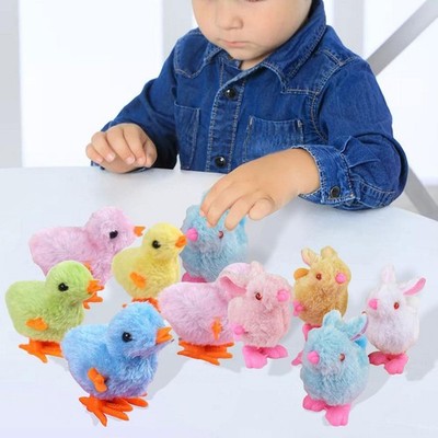 10x Hüpfen Aufzieh Spielzeug Tütenfüller Hase Deko Osterei Korb für Party
