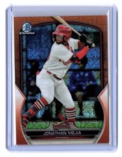 2023 Bowman Chrome Jonathan Mejia #/25 (RC) Prospects Orange Mojo Refractor