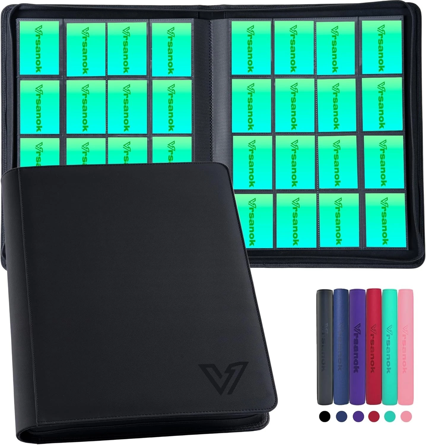 16 Pocket Trading Card Binder � Holds 1280 Cards, Large Capacity 4x4 Card - Picture 1 of 2