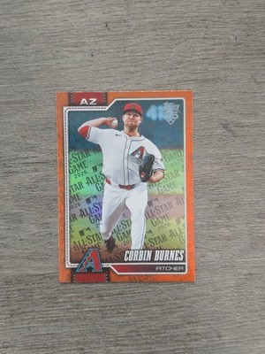 2026 Topps Corbin Burnes Orange Foil All-Star Parallel /25 SSP 01/25