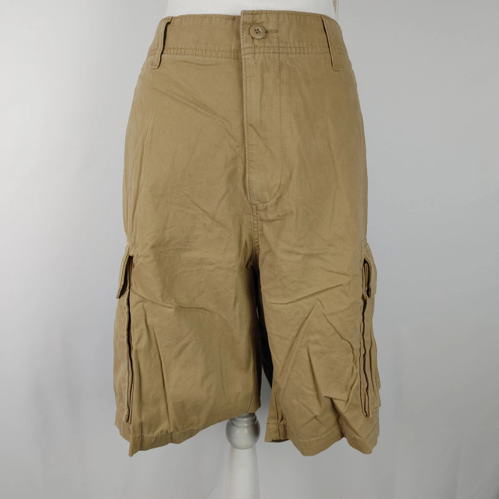 Men's Old Navy Size 38 Beige Tan Khaki Cargo Shorts