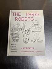 Vintage Book Three Robots By Art Fleming Hardcover 1981