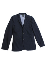 Crewcuts Boys Cotton Collared Pocketed Two Button Blazer Dark Blue Size 14