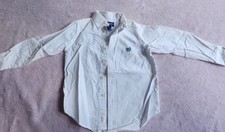 boys chaps white oxford button down shirt size 4