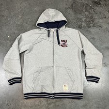 Ecko Unltd Hoodie Mens Large Gray Full Zip Missing Tassle Y2K Baggy Preowned