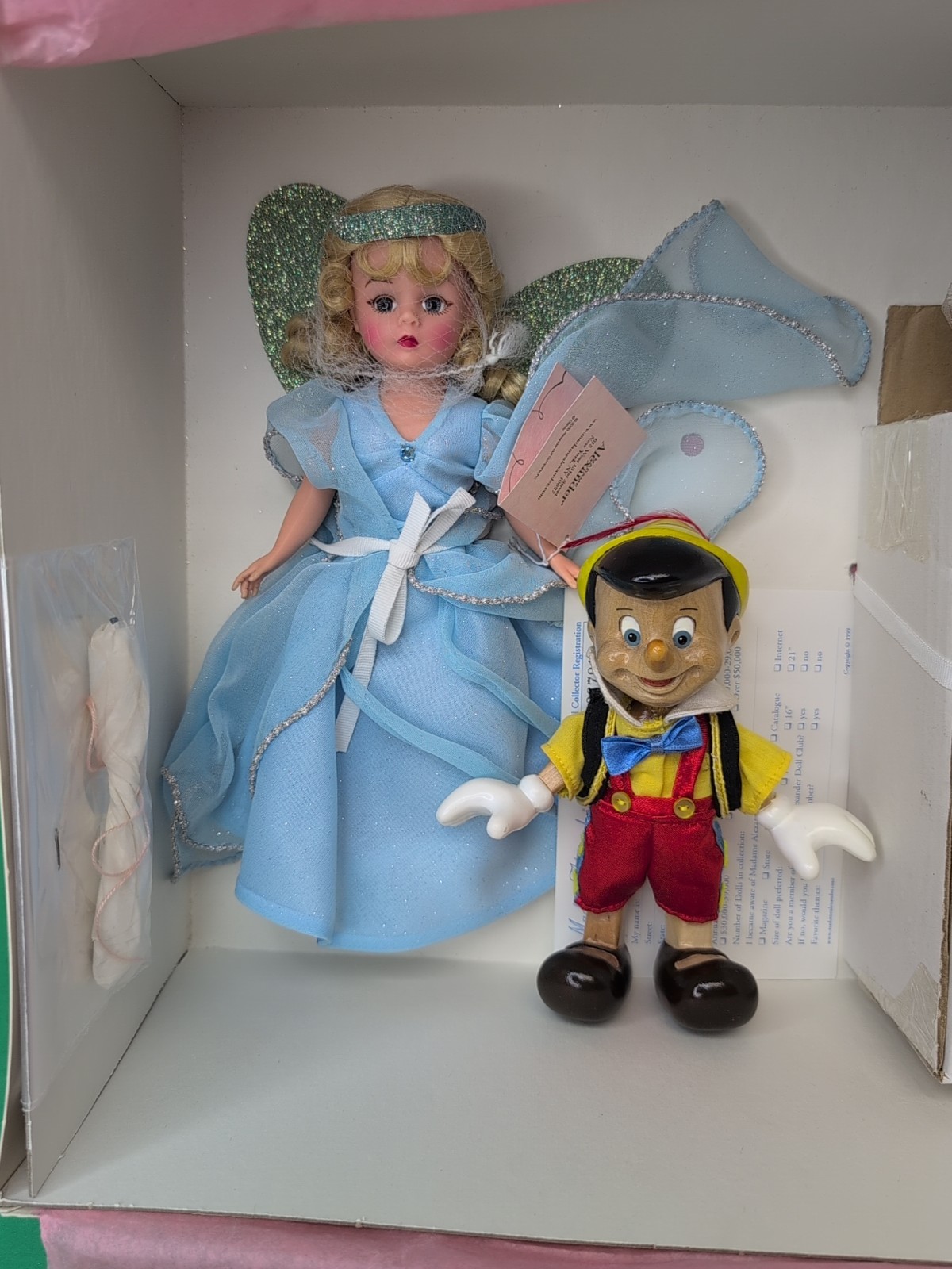 9&rdquo; Madame Alexander Doll Cissette "Blue Fairy & Pinocchio"