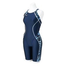 Mizuno Women  s Racing Half Suit Masters Back World Aquatics Approved Navy/Blue