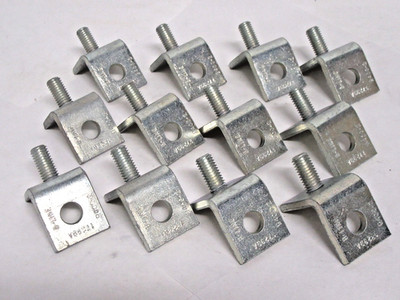 Lot of 12 EATON B-LINE B400-2ZN ONE STUD RING CONNECTION Angle Rtls 70.31 Ea.