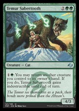 MTG magic cards 1x Temur Sabertooth - Foil Fate Reforged NM-Mint, English
