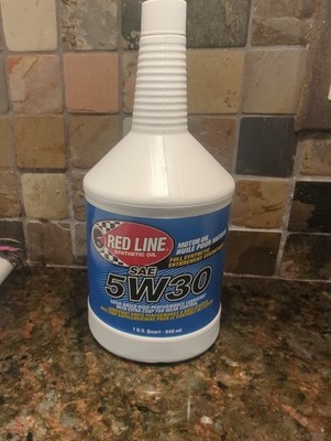 Red Line Oil Synthetic Motor Oil  5W30, #15304, 1 Quart 